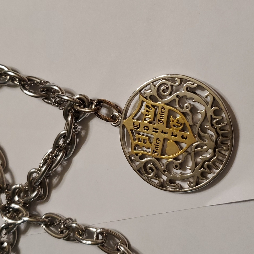 Juicy Couture Large Link Medallion Necklace